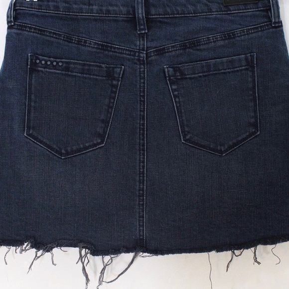 BLANK NYC Denim Mini Skirt Jean Mini Short Skirt Distressed Raw Frayed 26 US 4 - Picture 3 of 7